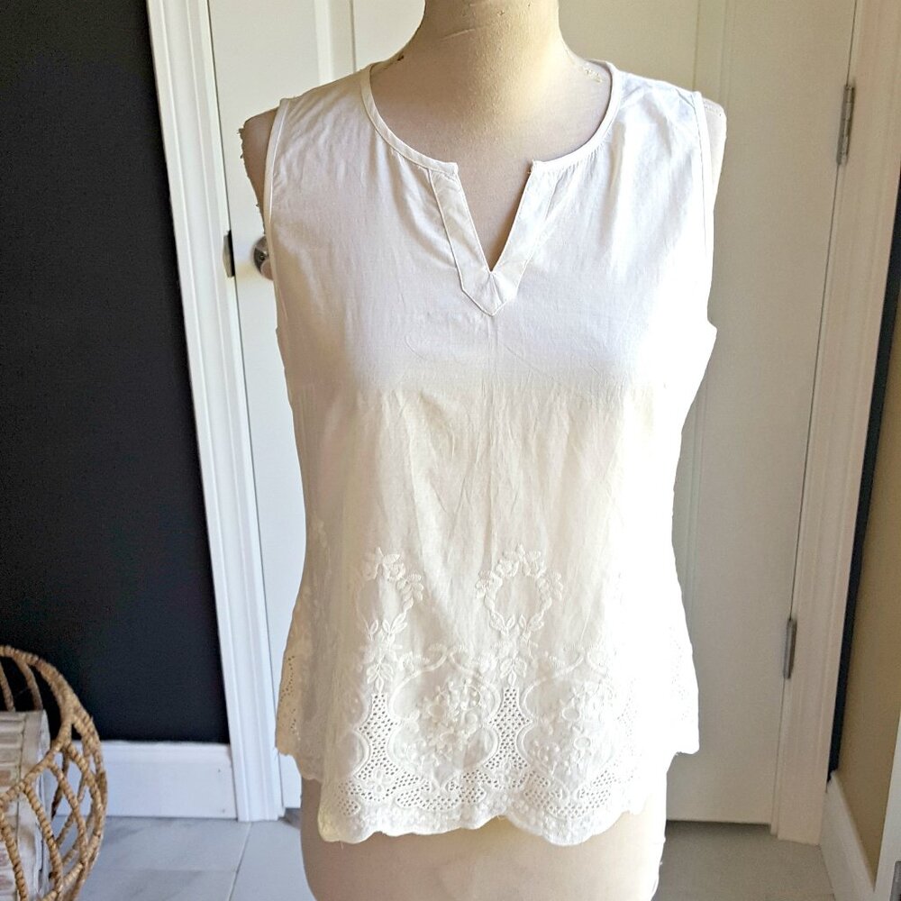 NWOT! BATTENBURG LACE Top By SOLITAIRE SZ L